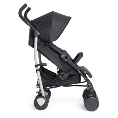 Chicco Echo Lite Kolay Katlanabilir Hafif Baston Bebek Arabası Ebony (1)