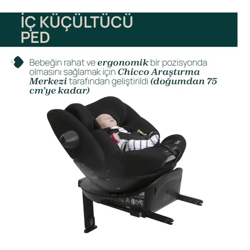 Chicco Everone I-Size İsofixli Oto Koltuğu 0-36 Kg Silver Ink - 7