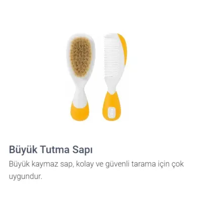 Chicco Fırça Tarak Seti Turuncu - Sarı\\ - 5