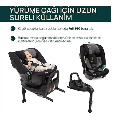 Chicco Full Seat Oto Koltuğu 0-36 Kg Black Satin - 7
