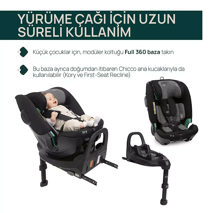 Chicco Full Seat Oto Koltuğu 0-36 Kg Black Satin - 7