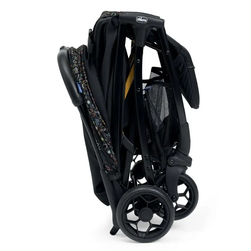 Chicco Glee Güneş-Su Geçirmez Otomatik Katlanan Kabin Bebek Arabası Playful Black - 7