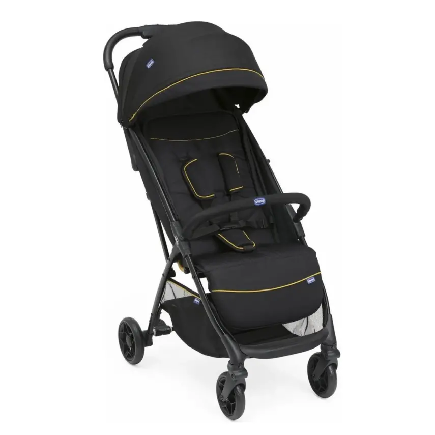 Chicco Glee Güneş-Su Geçirmez Otomatik Katlanan Kabin Bebek Arabası Uneven Black - 1