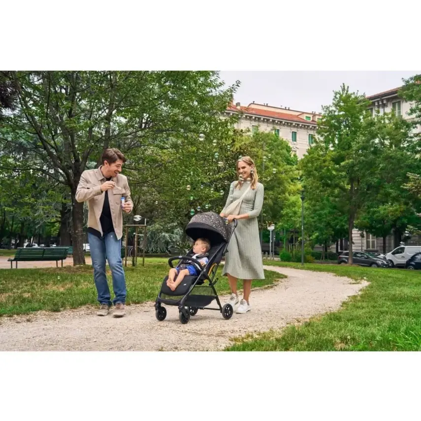 Chicco Glee Güneş-Su Geçirmez Otomatik Katlanır Kabin Bebek Arabası Joking Beige - 7