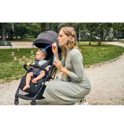 Chicco Glee Güneş-Su Geçirmez Otomatik Katlanır Kabin Bebek Arabası Joking Beige - 8