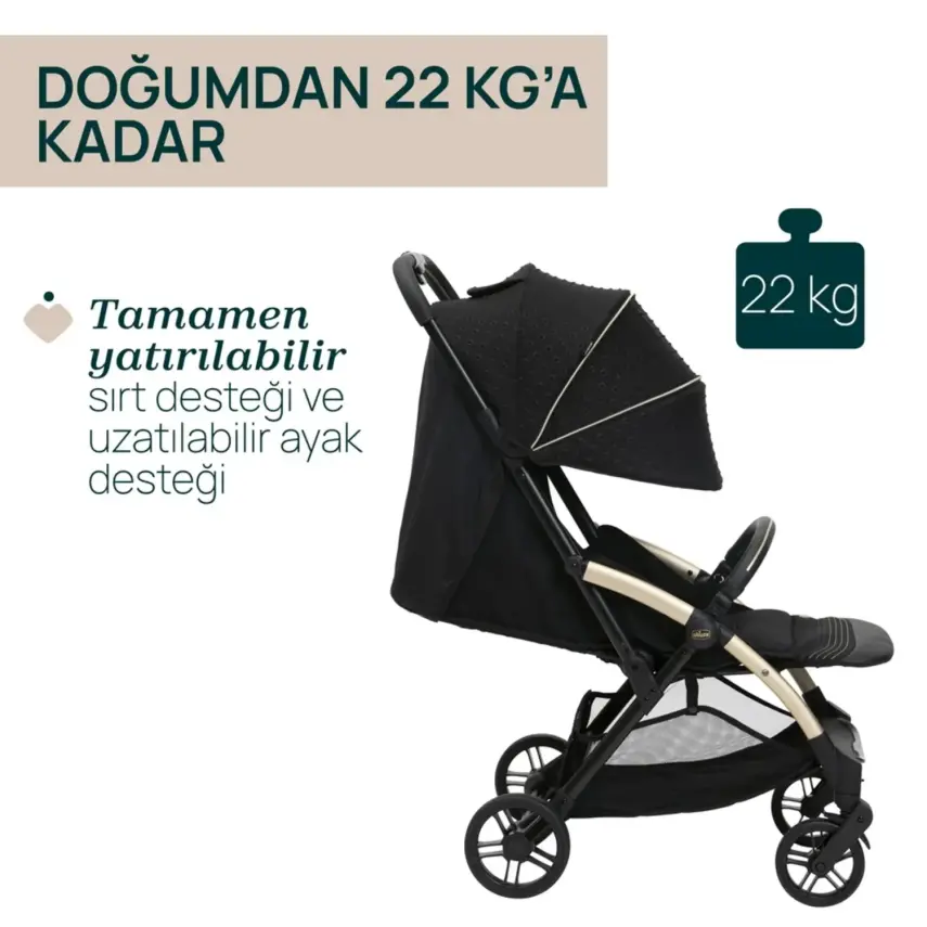 Chicco Goody Xplus Kabin Travel Sistem-Seyahat Sistem Bebek Arabası Dark Shadow - 6