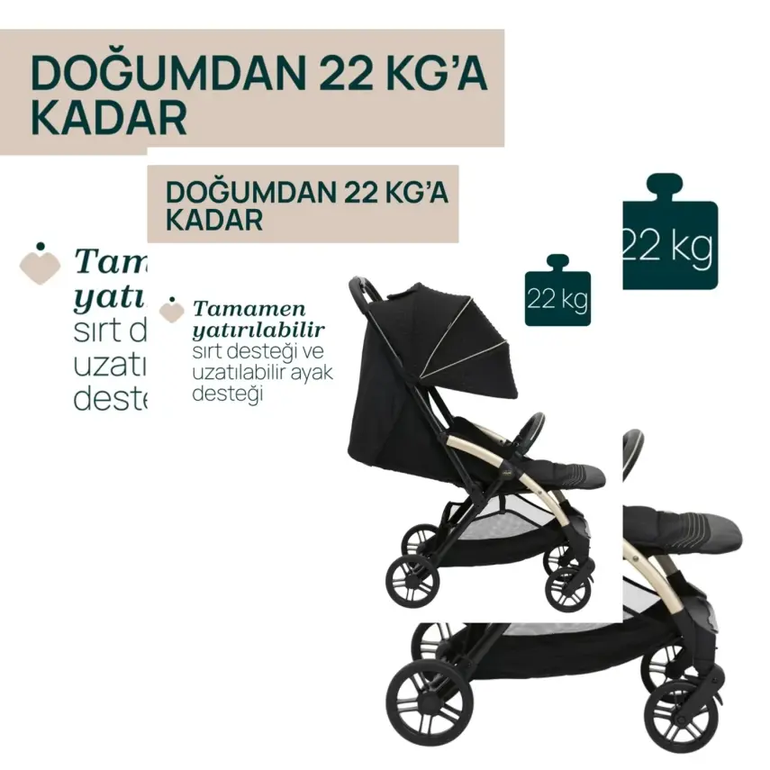 Chicco Goody Xplus Kabin Travel Sistem-Seyahat Sistem Bebek Arabası Dark Shadow - 9