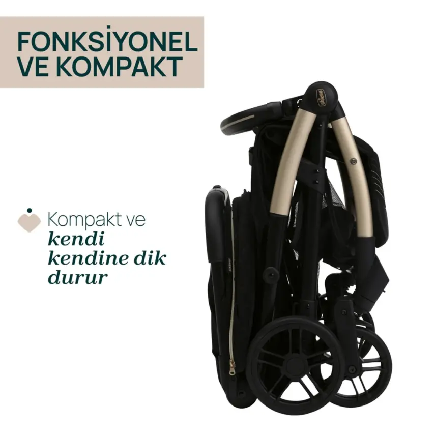 Chicco Goody Xplus Otomatik Katlanır Suya Dayanıklı Kabin Bebek Arabası Pearl Grey - 7