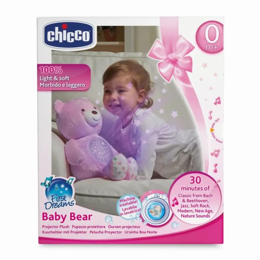Chicco İyi Geceler Baby Bear Pink - 3