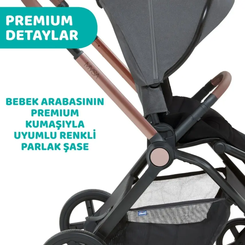 Chicco Mysa Bebek Arabası Black Satın - 6