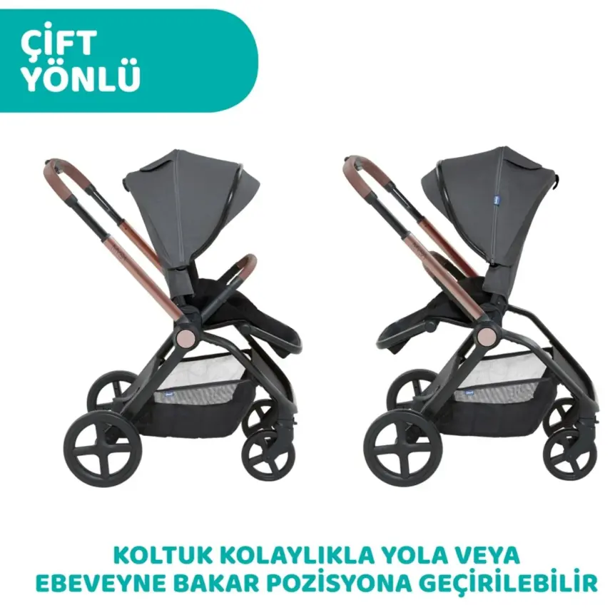 Chicco Mysa Bebek Arabası Black Satın - 16