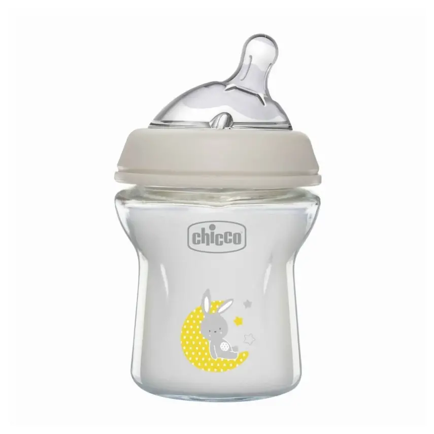 Chicco Natural Feeling Silikon Emzikli Cam Biberon Desenli 150 ml 0+ Ay - 2