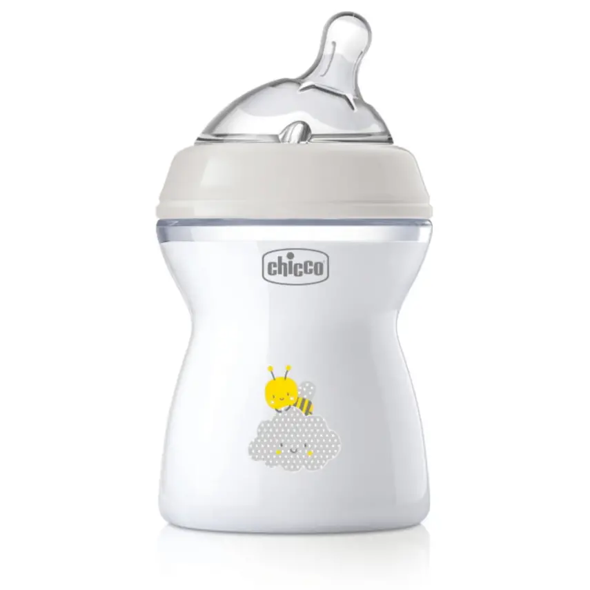 Chicco Natural Feeling Silikon Emzikli PP Biberon Desenli 250 ml 2+ Ay Yeni - 1