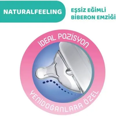 Chicco Natural Feeling Silikon Emzikli PP Biberon 330 ml 6+ Ay Desenli - 4