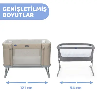 Chicco Next2Me Forever Anne Yanı Beşik Honey Beige
