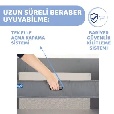 Chicco Next2Me Forever Anne Yanı Beşik Moon Grey - 4