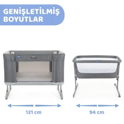 Chicco Next2Me Forever Anne Yanı Beşik Moon Grey - 3