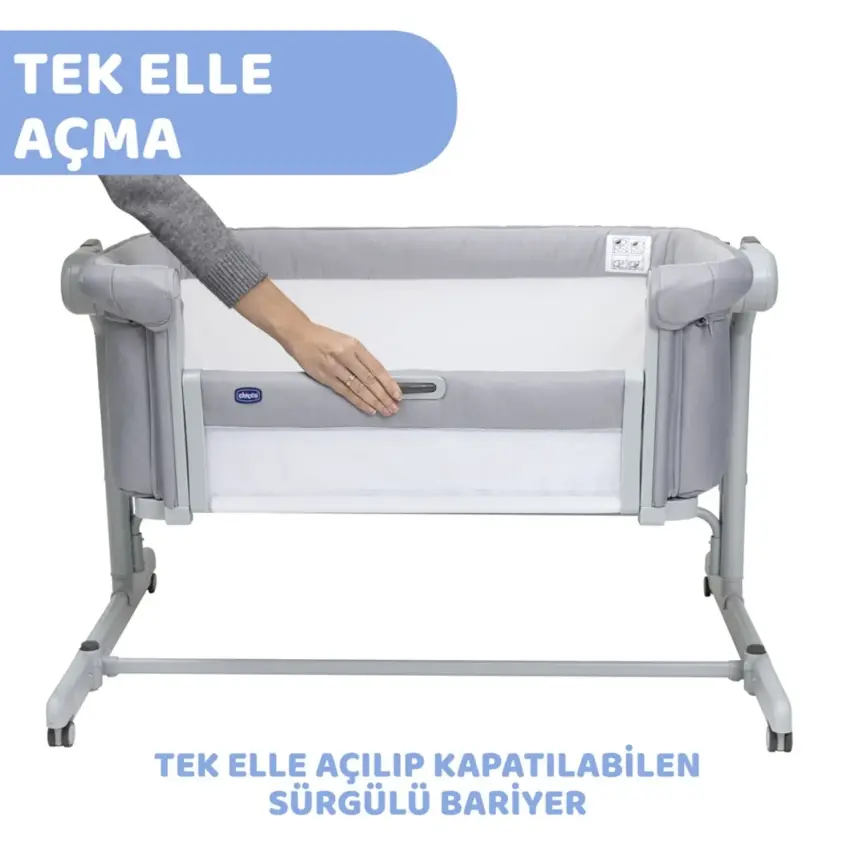 Chicco Next2Me Magic Evo Anne Yanı Beşik Desert Taupe - 6