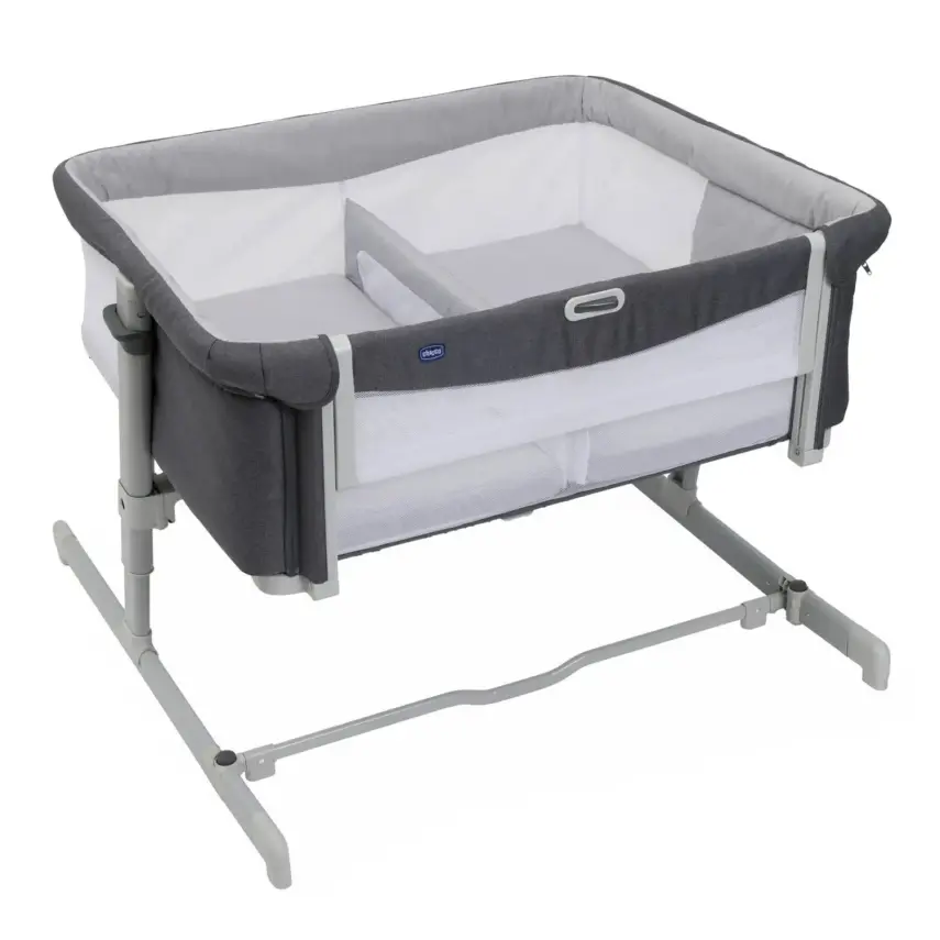 Chicco Next2Me Twin İkiz Anne Yanı Beşik Magnet Grey - 1