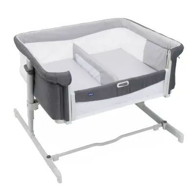 Chicco Next2Me Twin İkiz Anne Yanı Beşik Magnet Grey (1)
