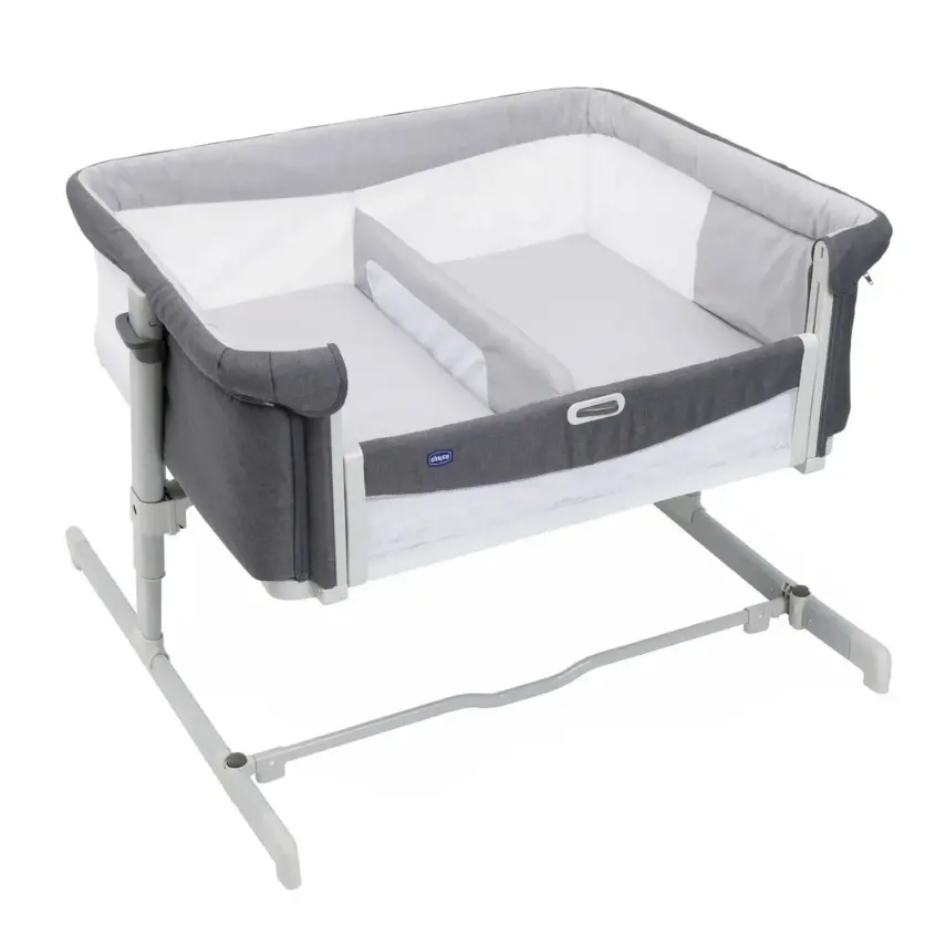 Chicco Next2Me Twin İkiz Anne Yanı Beşik Magnet Grey - 2