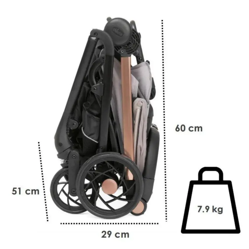 Chicco One4Ever Çift Yönlü Otomatik Katlanır Bebek Arabası Desert Taupe - 7