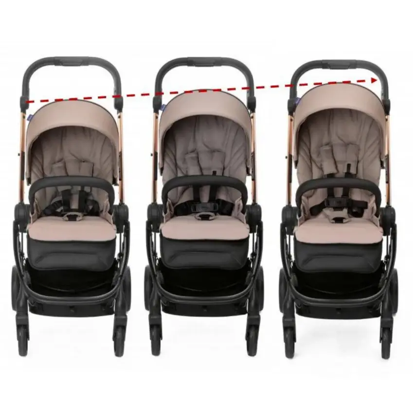 Chicco One4Ever Çift Yönlü Otomatik Katlanır Bebek Arabası Desert Taupe - 12