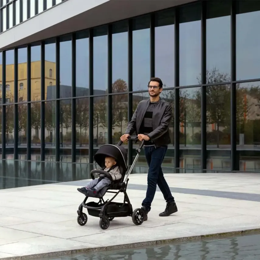 Chicco One4Ever Çift Yönlü Otomatik Katlanır Bebek Arabası Desert Taupe - 5