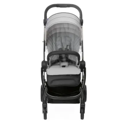 Chicco One4Ever Çift Yönlü Otomatik Katlanır Bebek Arabası Silver Leaf - 5