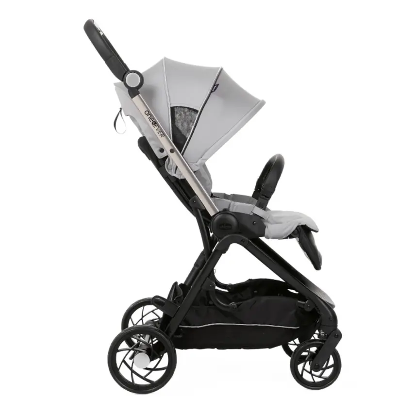 Chicco One4Ever Çift Yönlü Otomatik Katlanır Bebek Arabası Silver Leaf - 9
