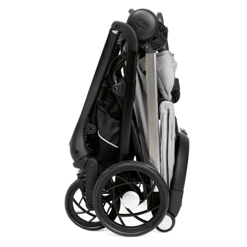 Chicco One4Ever Çift Yönlü Otomatik Katlanır Bebek Arabası Silver Leaf - 10