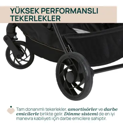 Chicco One4Ever Lounge Çift Yönlü Kolay Katlanabilen Kabin Bebek Arabası Denim Shine - 3