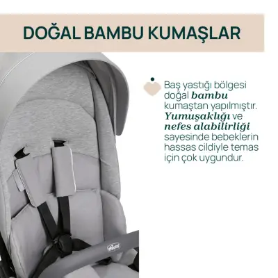 Chicco One4Ever Lounge Çift Yönlü Kolay Katlanabilen Kabin Bebek Arabası Sparkle Grey - 7