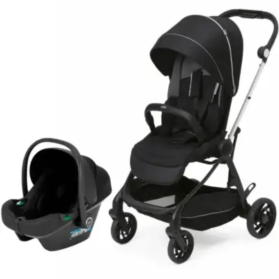 Chicco One4Ever Lounge Çift Yönlü Kolay Katlanabilen Travel Sistem-Seyahat Sistem Bebek Arabası Black Beauty (1)