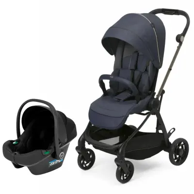 Chicco One4Ever Lounge Çift Yönlü Kolay Katlanabilen Travel Sistem-Seyahat Sistem Bebek Arabası Denim Shine (1)