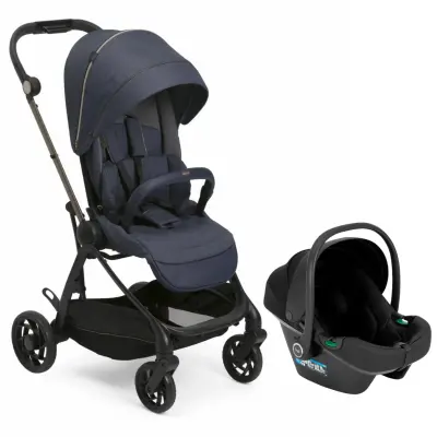 Chicco One4Ever Lounge Çift Yönlü Kolay Katlanabilen Travel Sistem-Seyahat Sistem Bebek Arabası Denim Shine