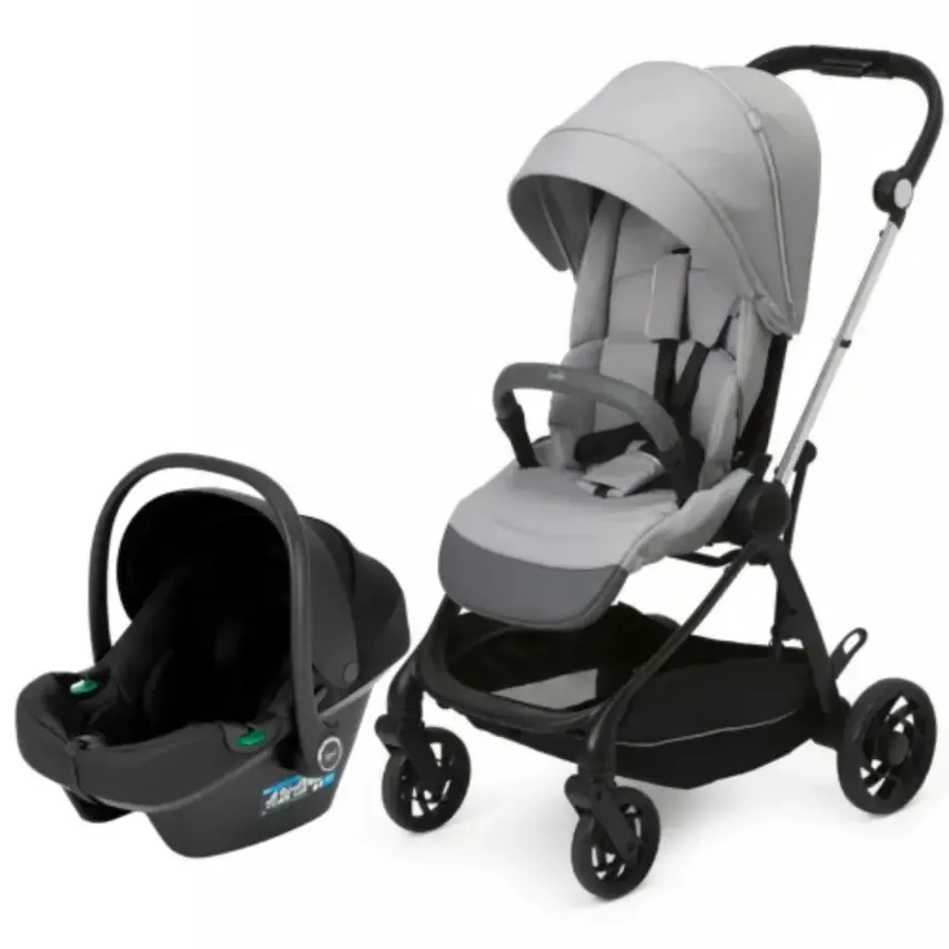 Chicco One4Ever Lounge Çift Yönlü Kolay Katlanabilen Travel Sistem-Seyahat Sistem Bebek Arabası Sparkle Grey - 2