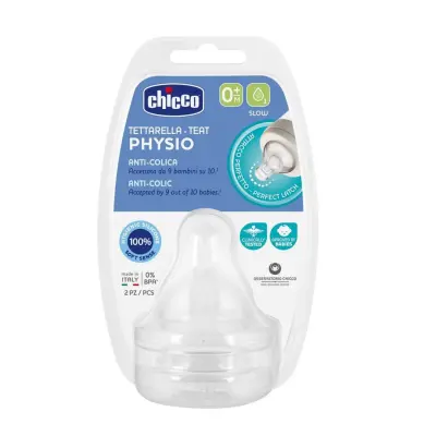 Chicco P5 Antikolik Biberon Emziği Yavaş Akış 0+ Ay 2'li (1)
