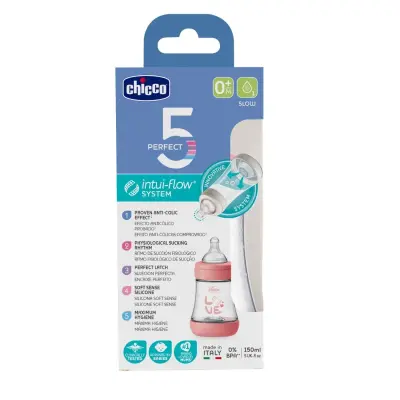 Chicco P5 Antikolik PP Biberon 150 ml 0+ Ay Kız - 2