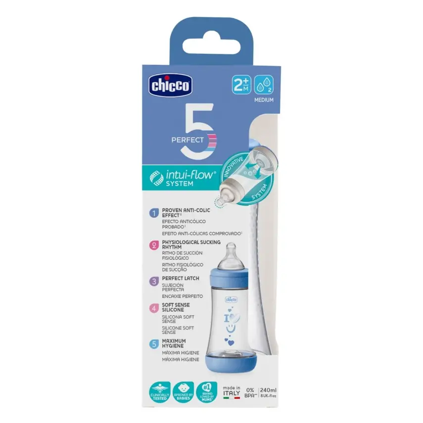 Chicco P5 Antikolik Biberon PP 240 ml Erkek 2+ Ay - 2