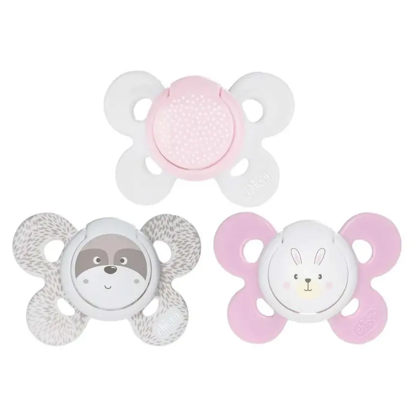 Chicco Physio Comfort Silikon Emzik 2li 0+ Ay Kız - 1