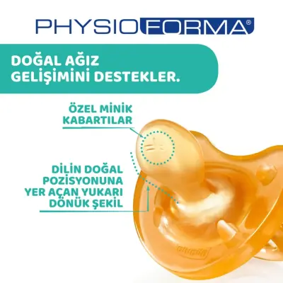 Chicco Physio Soft Kauçuk Emzik 6+ Ay (1)