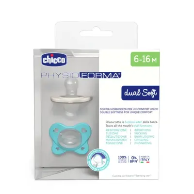 Chicco Physioforma Dual Soft Emzik 2li 6-16 Ay Erkek - 5