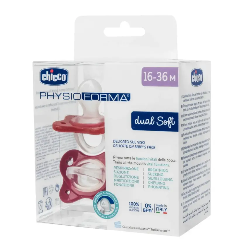 Chicco Physioforma Dual Soft Emzik Kız 16-36 Ay 2li - 5