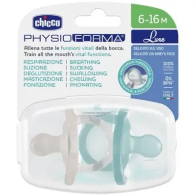 Chicco Physioforma Luxe Emzik 2li 6-16 Ay Erkek 2li - 2
