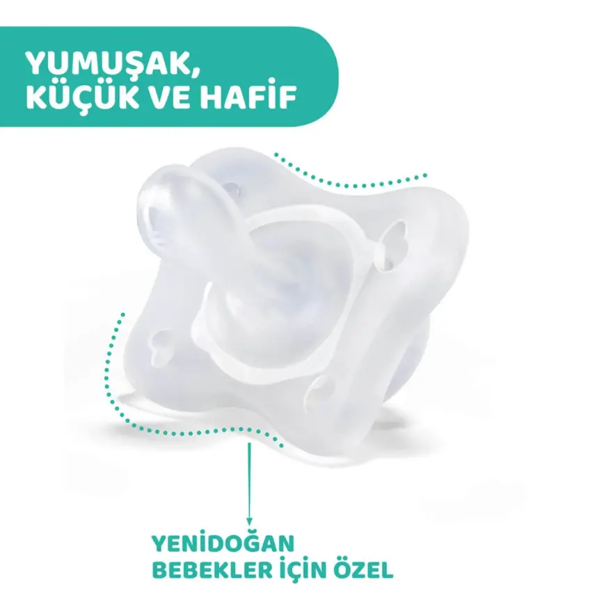Chicco Physioforma Mini Soft Silikon Emzik 2li 0-2 Ay Erkek - 4