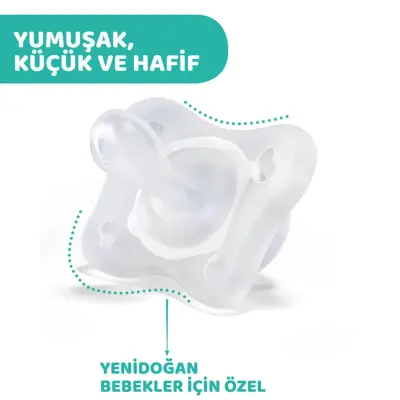 Chicco Physioforma Mini Soft Silikon Emzik 2li 0-2 Ay Kız - 4