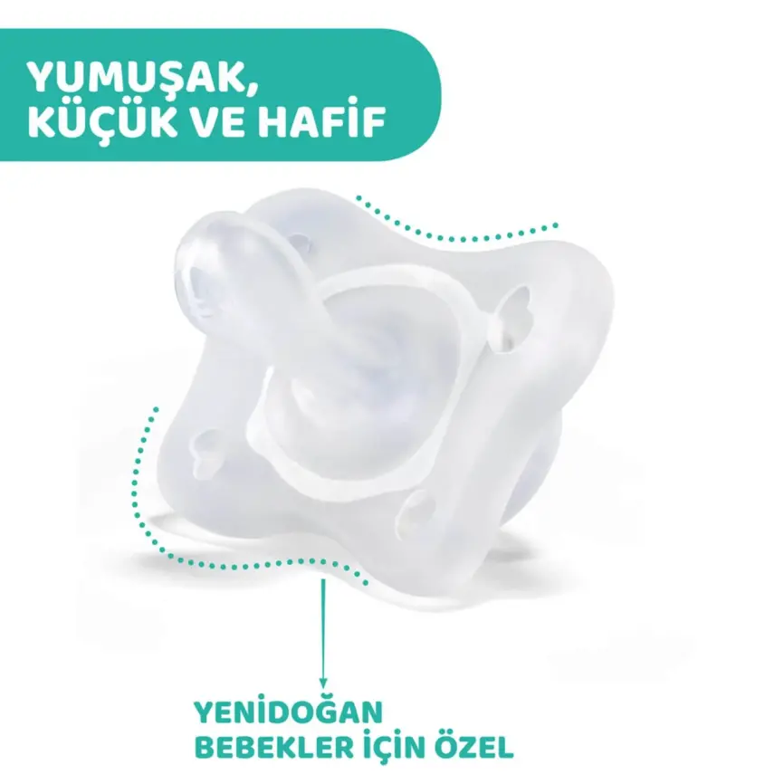 Chicco Physioforma Mini Soft Silikon Emzik 2li 0-2 Ay Kız - 4