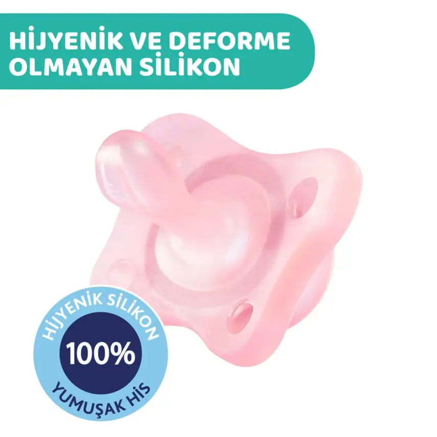Chicco Physioforma Mini Soft Silikon Emzik 2li 2-6 Ay Kız - 3