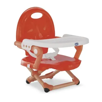 Chicco Pocket Snack Portatif Mama Sandalyesi Poppy Red - 1